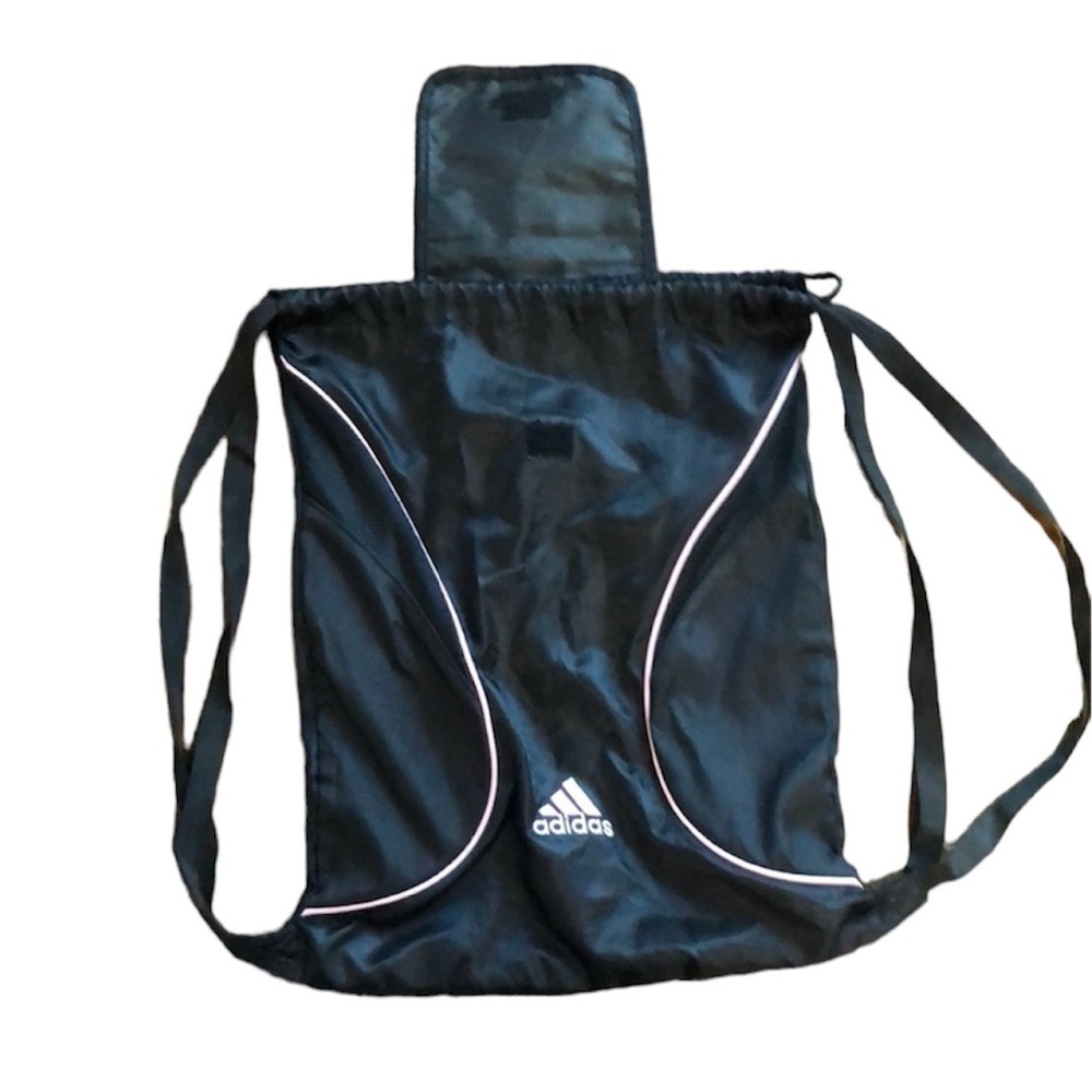 Adidas Black Drawstring Cinch Backpack - Picture 5 of 6